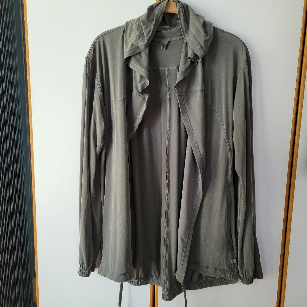 Lululemon Into Something Good Hoodie Jacket Grey Sage 4